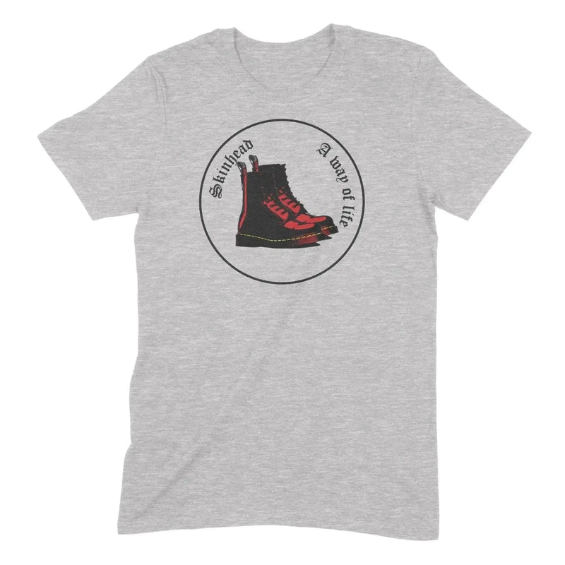 Skinhead A Way of Life Mens T-Shirt 3XL / Light Grey