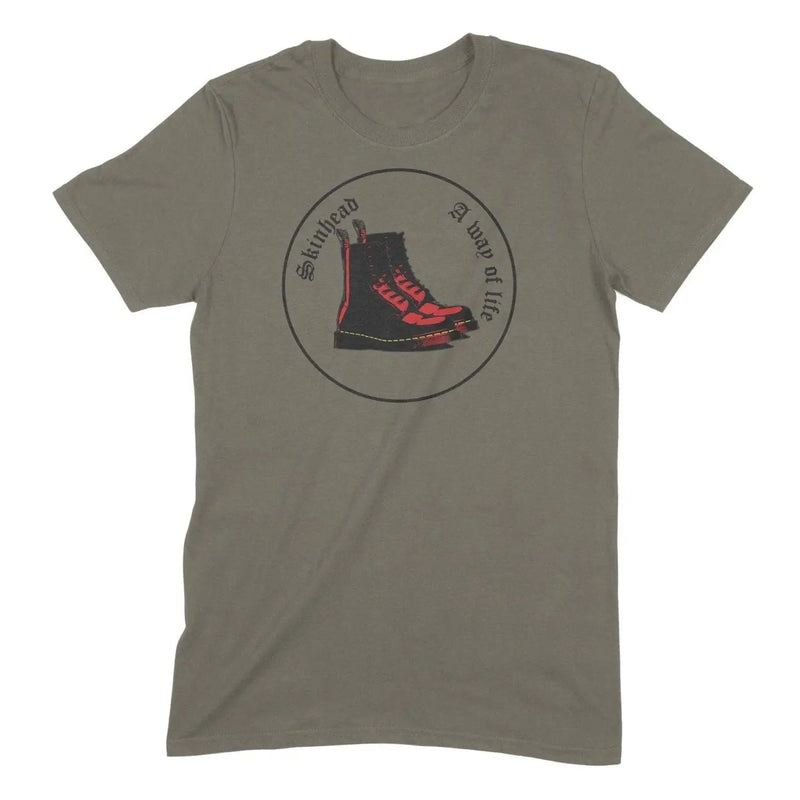 Skinhead A Way of Life Mens T-Shirt S / Khaki