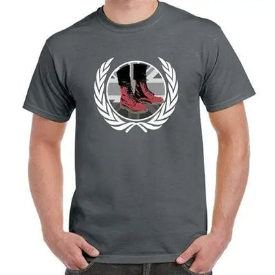 Skinhead Docs Men's T-shirt S / Charcoal