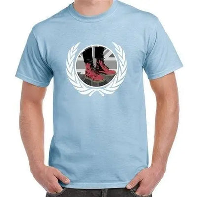 Skinhead Docs Men's T-shirt S / Light Blue