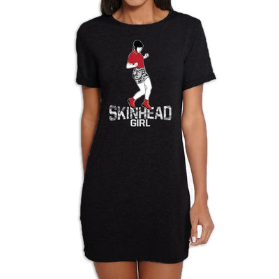 Skinhead Girl Dancer Scoop Neck Women's T-Shirt Dress XL
