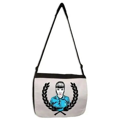 Skinhead Girl Laurel Leaf Laptop Messenger Bag