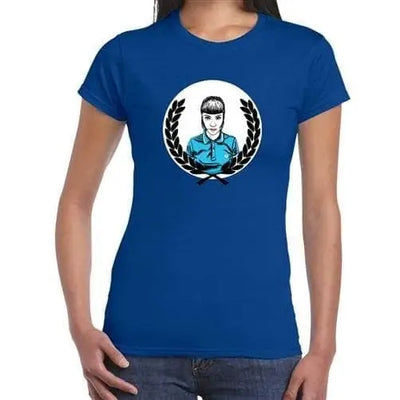 Skin Head Girl Laurel Leaf Women's T-Shirt L / Royal Blue
