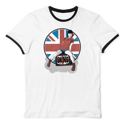 Skinhead Girl Union Jack Men's Ringer T-Shirt XXL