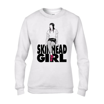 Skinhead Girl Women's Sweatshirt Jumper XL / White