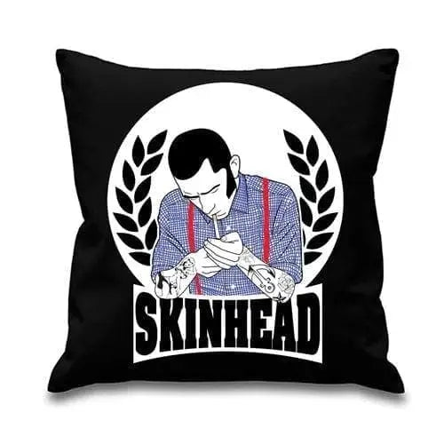 Skinhead Laurel Leaf Cushion Black