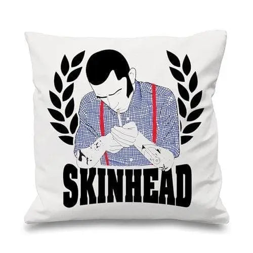 Skinhead Laurel Leaf Cushion White