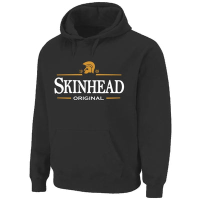 Skinhead Original Logo Men's Pouch Pocket Hoodie Sweatshirt XXL / Black