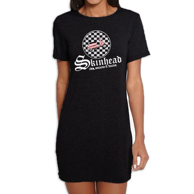 Skinhead Ska Scoots & Boots Women's T-Shirt Dress L / Black