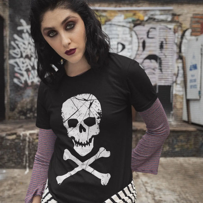 Skull & Crossbones Fancy Dress Women’s T-Shirt - Womens
