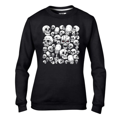 Skull Garden Halloween Women's Sweatshirt Jumper M / Black