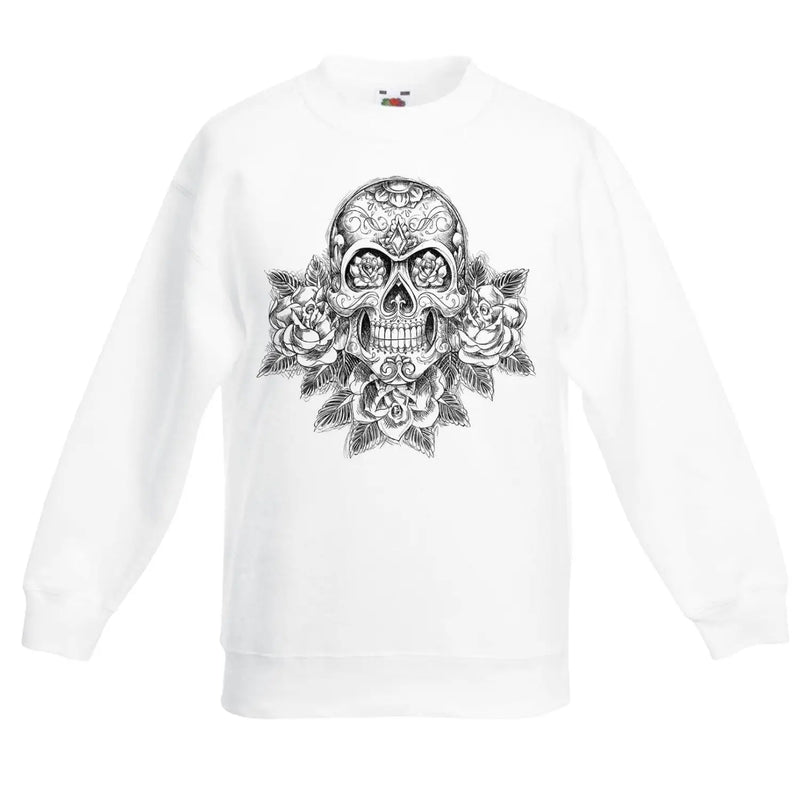 Skull with Roses Tattoo Children&