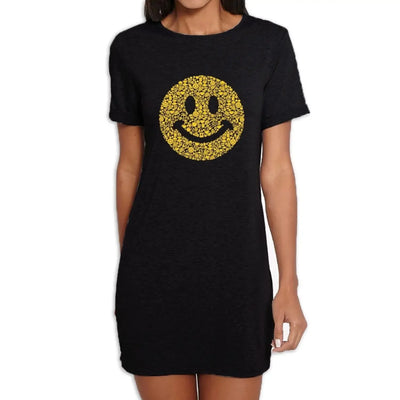 Smiley Acid Face Women's T-Shirt Dress XL