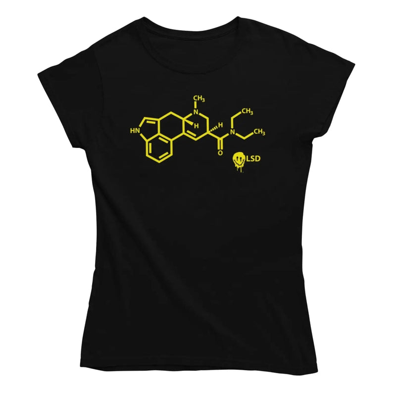 Smiley Acid LSD Chemical Formula Women’s T-Shirt - M -