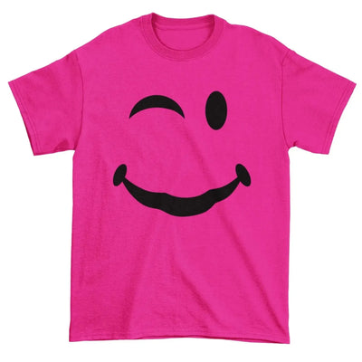 Smiley Acid Neon T-Shirt M / Neon Pink