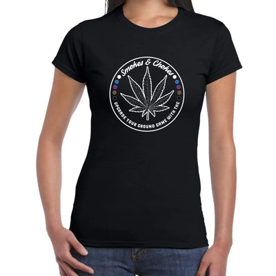 Smokes and Chokes BJJ Karate Marijuana Women's T-Shirt XL / Black