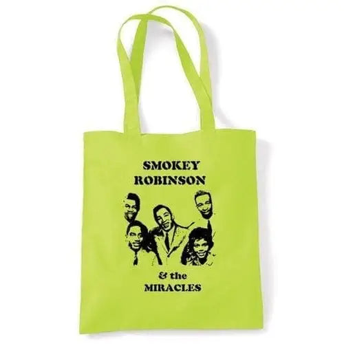 Smokey Robinson & The Miracles Shoulder Bag Lime Green