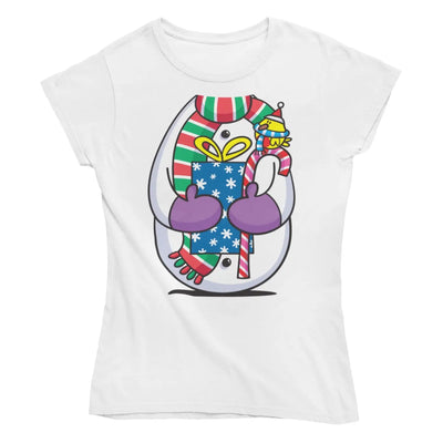 Snowman Fancy Dress Women’s Christmas T-Shirt - S - Womens