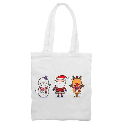 Snowman Santa & Reindeer Christmas Shoulder Bag