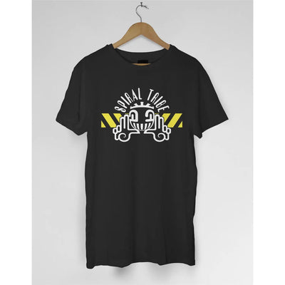 Spiral Tribe Logo T Shirt - L / Black - Mens T-Shirt