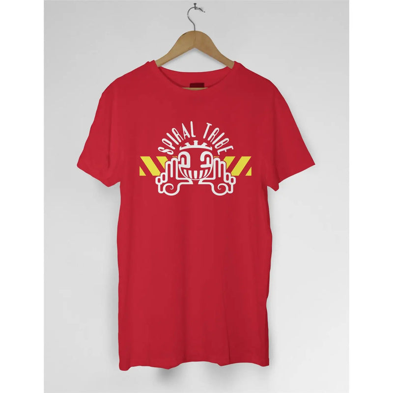 Spiral Tribe Logo T Shirt - L / Red - Mens T-Shirt