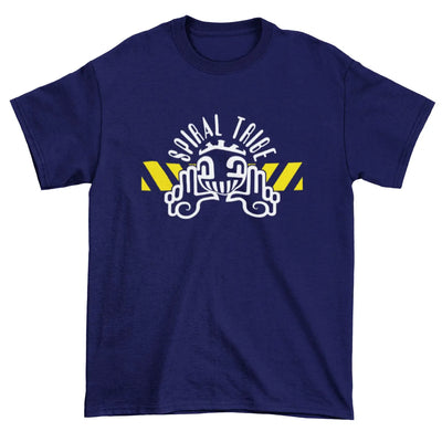 Spiral Tribe Logo T Shirt - M / Navy Blue - Mens T-Shirt