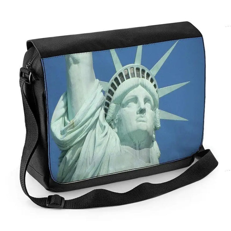 Statue of Liberty Close Up Laptop Messenger Bag