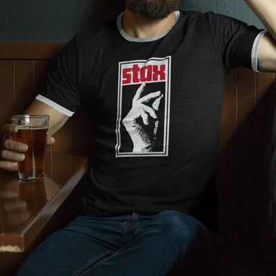 Stax Records Contrast Ringer T Shirt - Northern Soul