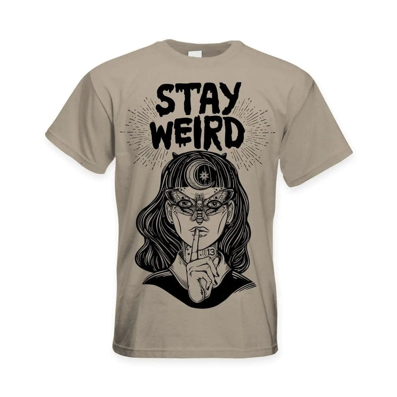 Stay Wierd Witch Girl Hipster Large Print Men&