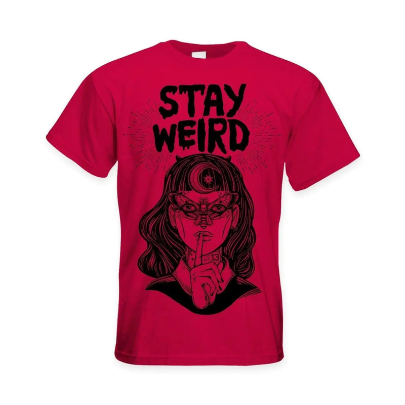 Stay Wierd Witch Girl Hipster Large Print Men&