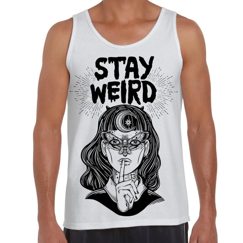 Stay Wierd Witch Girl Hipster Large Print Men&