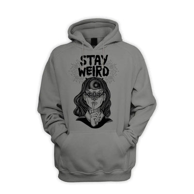 Stay Wierd Witch Girl Hipster Men's Pouch Pocket Hoodie Hooded Sweatshirt S / Charcoal Grey