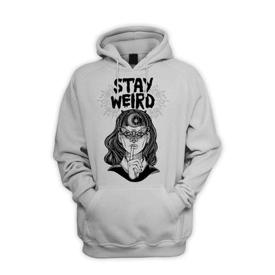 Stay Wierd Witch Girl Hipster Men's Pouch Pocket Hoodie Hooded Sweatshirt S / Light Grey