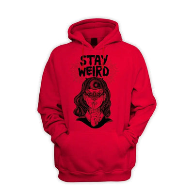 Stay Wierd Witch Girl Hipster Men's Pouch Pocket Hoodie Hooded Sweatshirt S / Red
