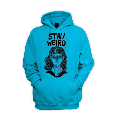 Stay Wierd Witch Girl Hipster Men's Pouch Pocket Hoodie Hooded Sweatshirt S / Sapphire Blue