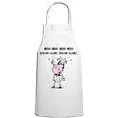 Stayin' Alive Cow Vegetarian Kitchen Apron
