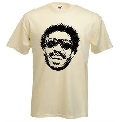 Stevie Wonder Half Tone Mens T-Shirt S / Cream