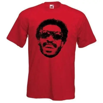 Stevie Wonder Half Tone Mens T-Shirt S / Red