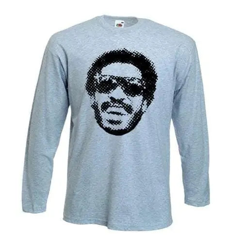 Stevie Wonder Long Sleeve T-Shirt XXL / Light Grey