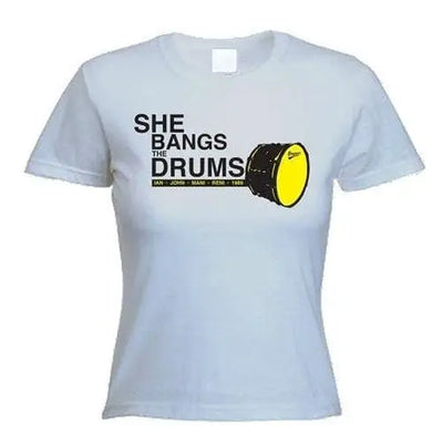 Stone Roses She Bangs The Drum Women's T-Shirt M / White