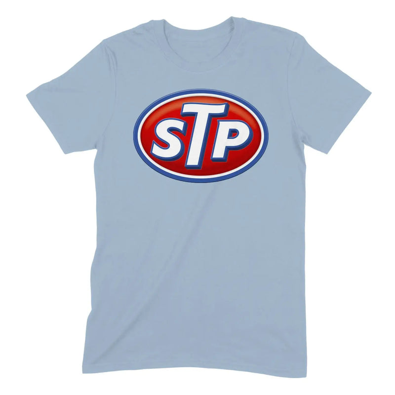 STP Logo Mens T-Shirt - M / Light Blue - Mens T-Shirt