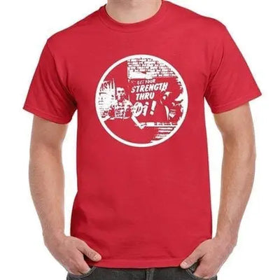 Strength Through Oi Skinhead Men's T-Shirt XL / Red
