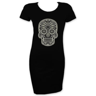 Sugar Skull Day Of The Dead T-Shirt Dress