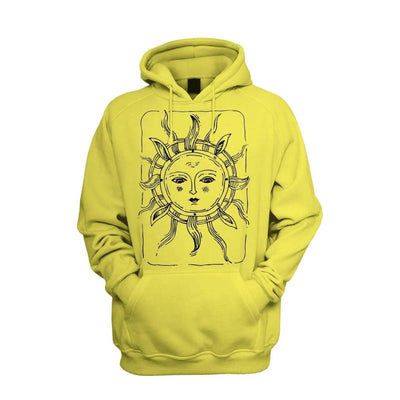 Sun Design Men's Pouch Pocket Hoodie Hooded Sweatshirt XXL / Yellow