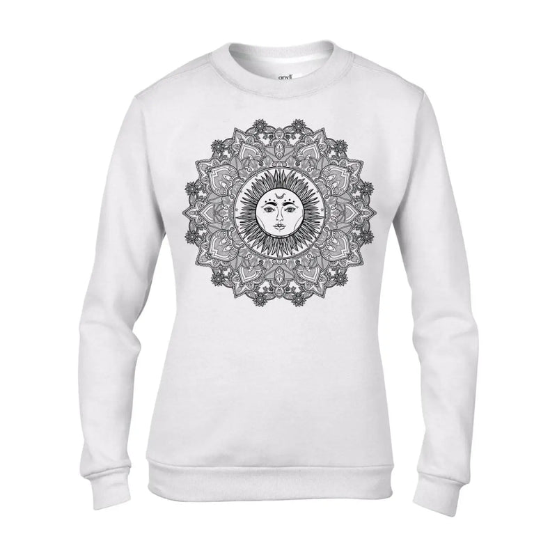 Sun Mandala Tattoo Hipster Women&