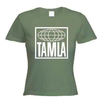 Tamla Motown Globe Logo Women's T-Shirt XL / Khaki