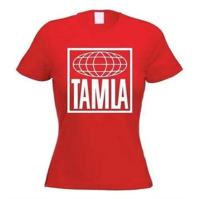Tamla Motown Globe Logo Women's T-Shirt XL / Red