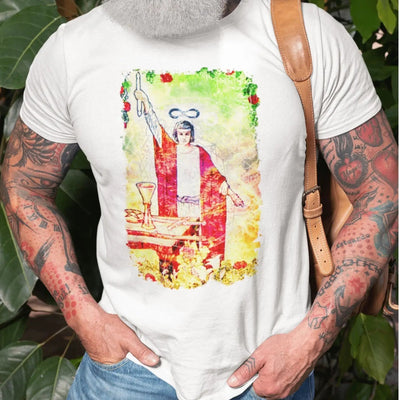 The Magician Tarot Card Large Print Men's T-Shirt