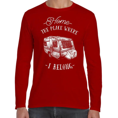 The Place Where I Belong Caravan Camping Long Sleeve T-Shirt XL / Red