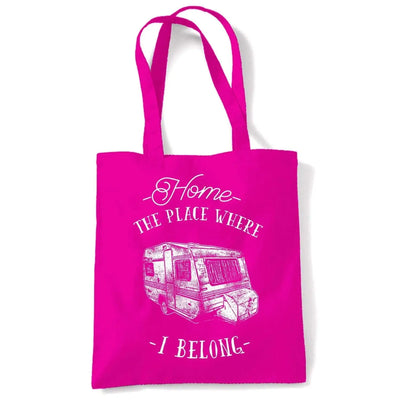 The Place Where I Belong Caravan Camping Shoulder Shopping Bag